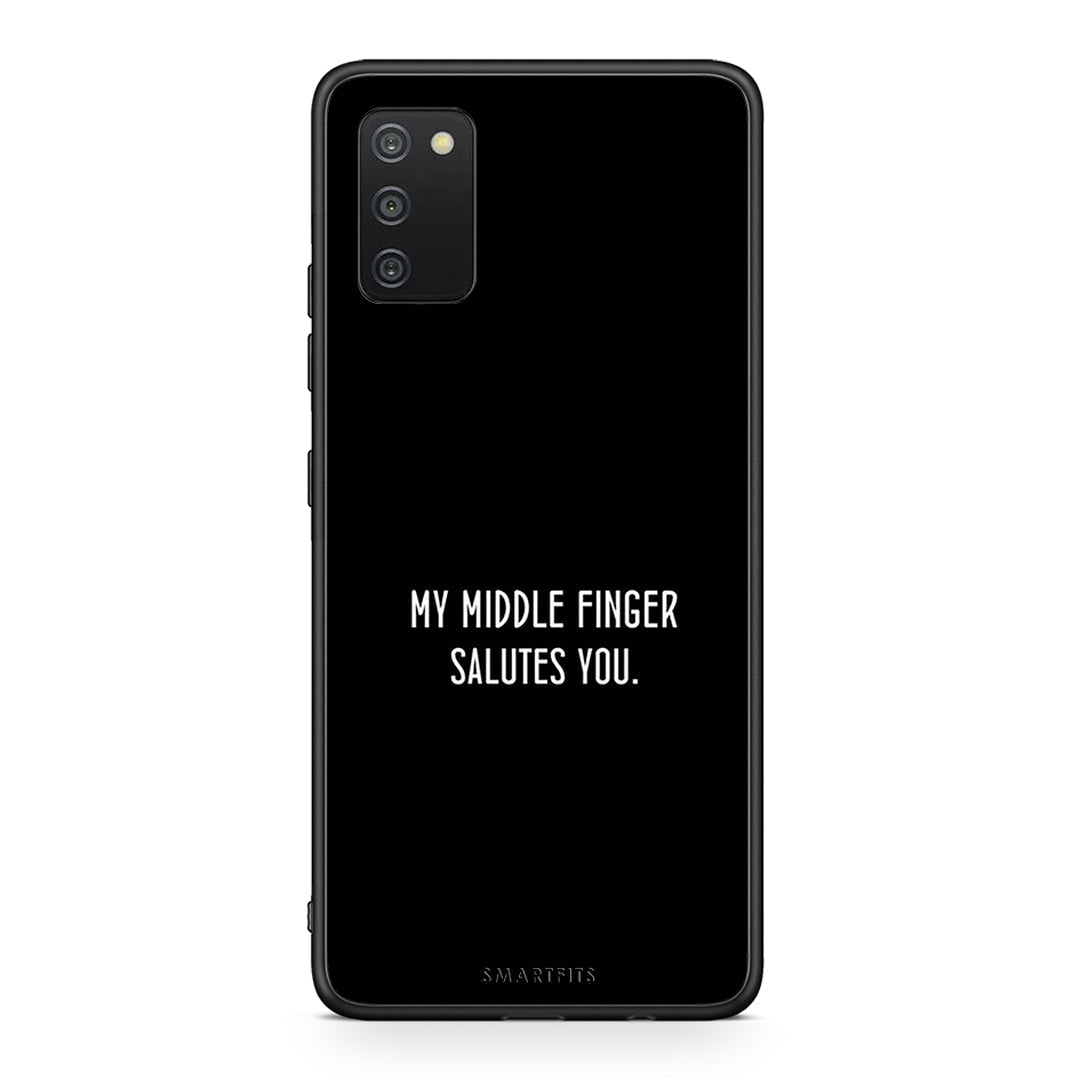 Samsung A03s Salute θήκη από τη Smartfits με σχέδιο στο πίσω μέρος και μαύρο περίβλημα | Smartphone case with colorful back and black bezels by Smartfits