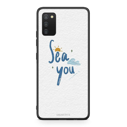 Samsung A03s Sea You Θήκη από τη Smartfits με σχέδιο στο πίσω μέρος και μαύρο περίβλημα | Smartphone case with colorful back and black bezels by Smartfits