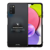 Thumbnail for Θήκη Samsung A03s Sensitive Content από τη Smartfits με σχέδιο στο πίσω μέρος και μαύρο περίβλημα | Samsung A03s Sensitive Content case with colorful back and black bezels