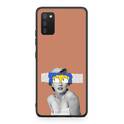 Samsung A03s Sim Merilyn θήκη από τη Smartfits με σχέδιο στο πίσω μέρος και μαύρο περίβλημα | Smartphone case with colorful back and black bezels by Smartfits