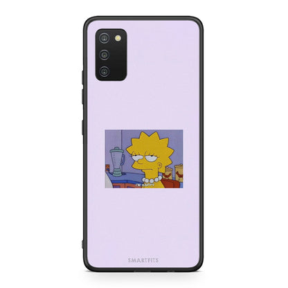 Samsung A03s So Happy θήκη από τη Smartfits με σχέδιο στο πίσω μέρος και μαύρο περίβλημα | Smartphone case with colorful back and black bezels by Smartfits