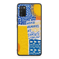 Thumbnail for Samsung A03s Sunset Memories Θήκη από τη Smartfits με σχέδιο στο πίσω μέρος και μαύρο περίβλημα | Smartphone case with colorful back and black bezels by Smartfits