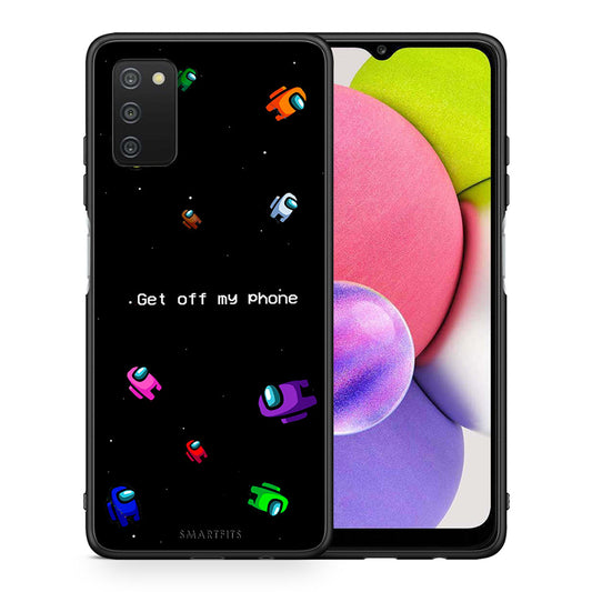Θήκη Samsung A03s AFK Text από τη Smartfits με σχέδιο στο πίσω μέρος και μαύρο περίβλημα | Samsung A03s AFK Text case with colorful back and black bezels