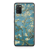 Thumbnail for Samsung A03s White Blossoms θήκη από τη Smartfits με σχέδιο στο πίσω μέρος και μαύρο περίβλημα | Smartphone case with colorful back and black bezels by Smartfits
