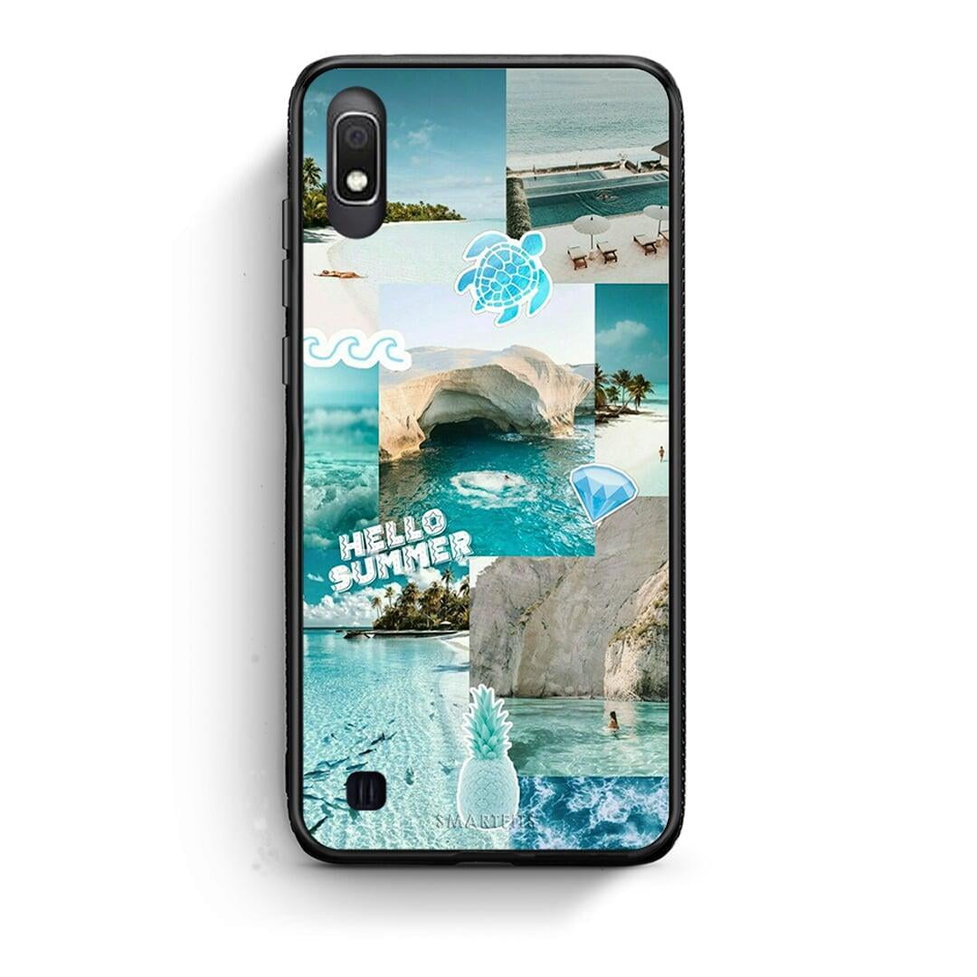 Samsung A10 Aesthetic Summer Θήκη από τη Smartfits με σχέδιο στο πίσω μέρος και μαύρο περίβλημα | Smartphone case with colorful back and black bezels by Smartfits