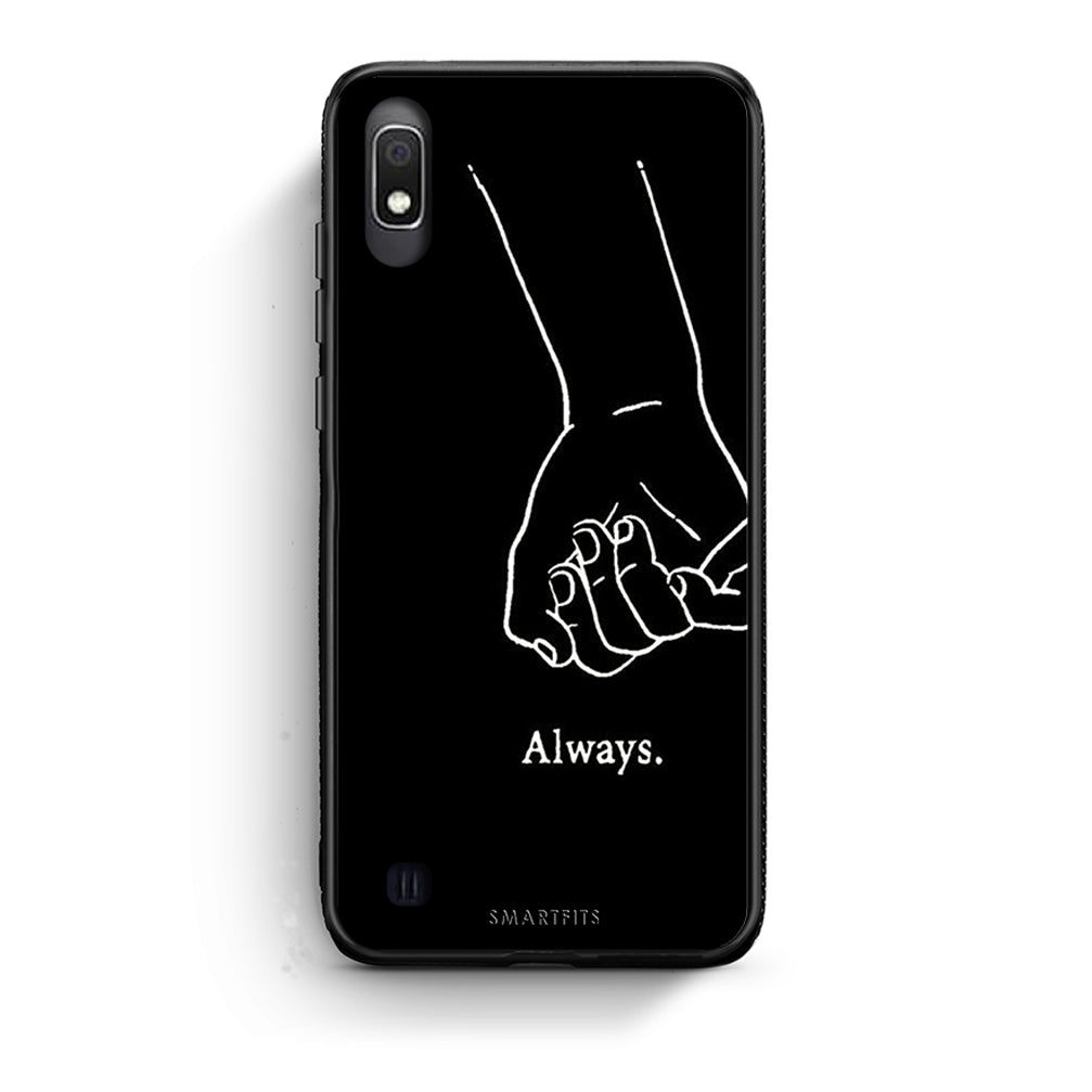 Samsung A10 Always & Forever 1 Θήκη Αγίου Βαλεντίνου από τη Smartfits με σχέδιο στο πίσω μέρος και μαύρο περίβλημα | Smartphone case with colorful back and black bezels by Smartfits