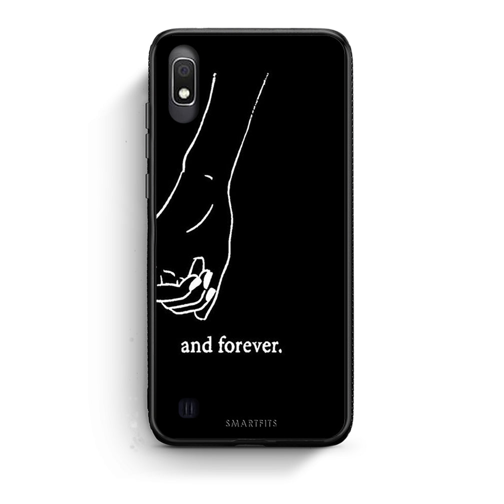 Samsung A10 Always & Forever 2 Θήκη Αγίου Βαλεντίνου από τη Smartfits με σχέδιο στο πίσω μέρος και μαύρο περίβλημα | Smartphone case with colorful back and black bezels by Smartfits