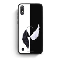 Thumbnail for Samsung A10 Angels Demons θήκη από τη Smartfits με σχέδιο στο πίσω μέρος και μαύρο περίβλημα | Smartphone case with colorful back and black bezels by Smartfits