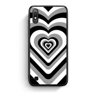 Thumbnail for Samsung A10 Black Hearts θήκη από τη Smartfits με σχέδιο στο πίσω μέρος και μαύρο περίβλημα | Smartphone case with colorful back and black bezels by Smartfits
