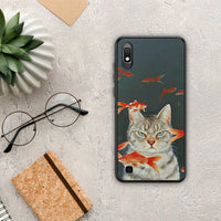 Thumbnail for Cat Goldfish - Samsung Galaxy A10 θήκη