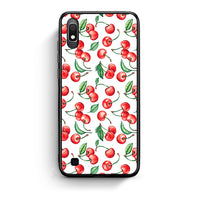 Thumbnail for Samsung A10 Cherry Summer θήκη από τη Smartfits με σχέδιο στο πίσω μέρος και μαύρο περίβλημα | Smartphone case with colorful back and black bezels by Smartfits
