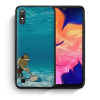 Thumbnail for Θήκη Samsung A10 Clean The Ocean από τη Smartfits με σχέδιο στο πίσω μέρος και μαύρο περίβλημα | Samsung A10 Clean The Ocean case with colorful back and black bezels