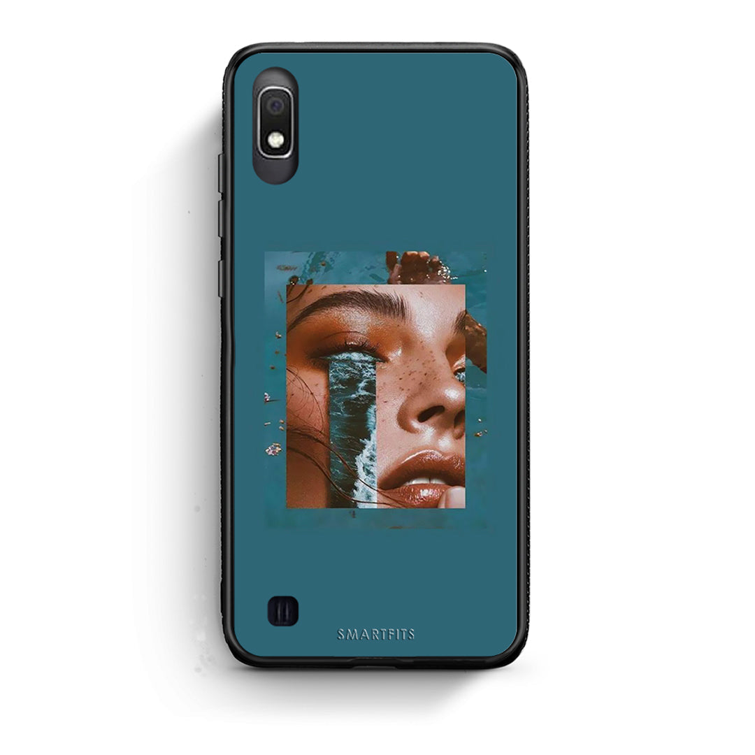 Samsung A10 Cry An Ocean θήκη από τη Smartfits με σχέδιο στο πίσω μέρος και μαύρο περίβλημα | Smartphone case with colorful back and black bezels by Smartfits