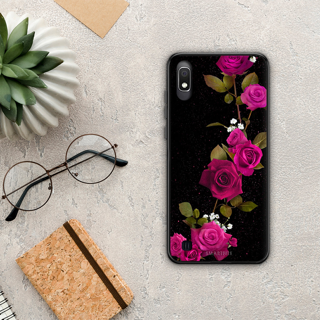 Flower Red Roses - Samsung Galaxy A10 θήκη
