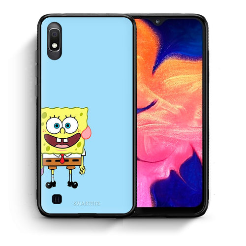 Θήκη Samsung A10 Friends Bob από τη Smartfits με σχέδιο στο πίσω μέρος και μαύρο περίβλημα | Samsung A10 Friends Bob case with colorful back and black bezels