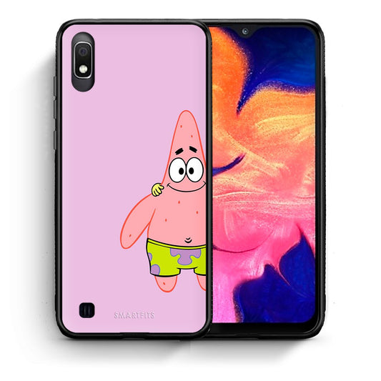 Θήκη Samsung A10  Friends Patrick από τη Smartfits με σχέδιο στο πίσω μέρος και μαύρο περίβλημα | Samsung A10  Friends Patrick case with colorful back and black bezels
