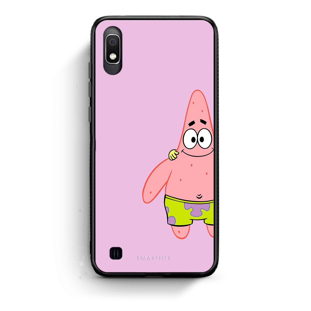 Samsung A10  Friends Patrick θήκη από τη Smartfits με σχέδιο στο πίσω μέρος και μαύρο περίβλημα | Smartphone case with colorful back and black bezels by Smartfits