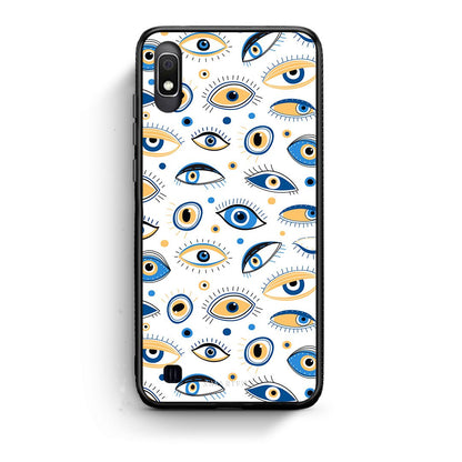 Samsung A10 Ftou Ftou θήκη από τη Smartfits με σχέδιο στο πίσω μέρος και μαύρο περίβλημα | Smartphone case with colorful back and black bezels by Smartfits