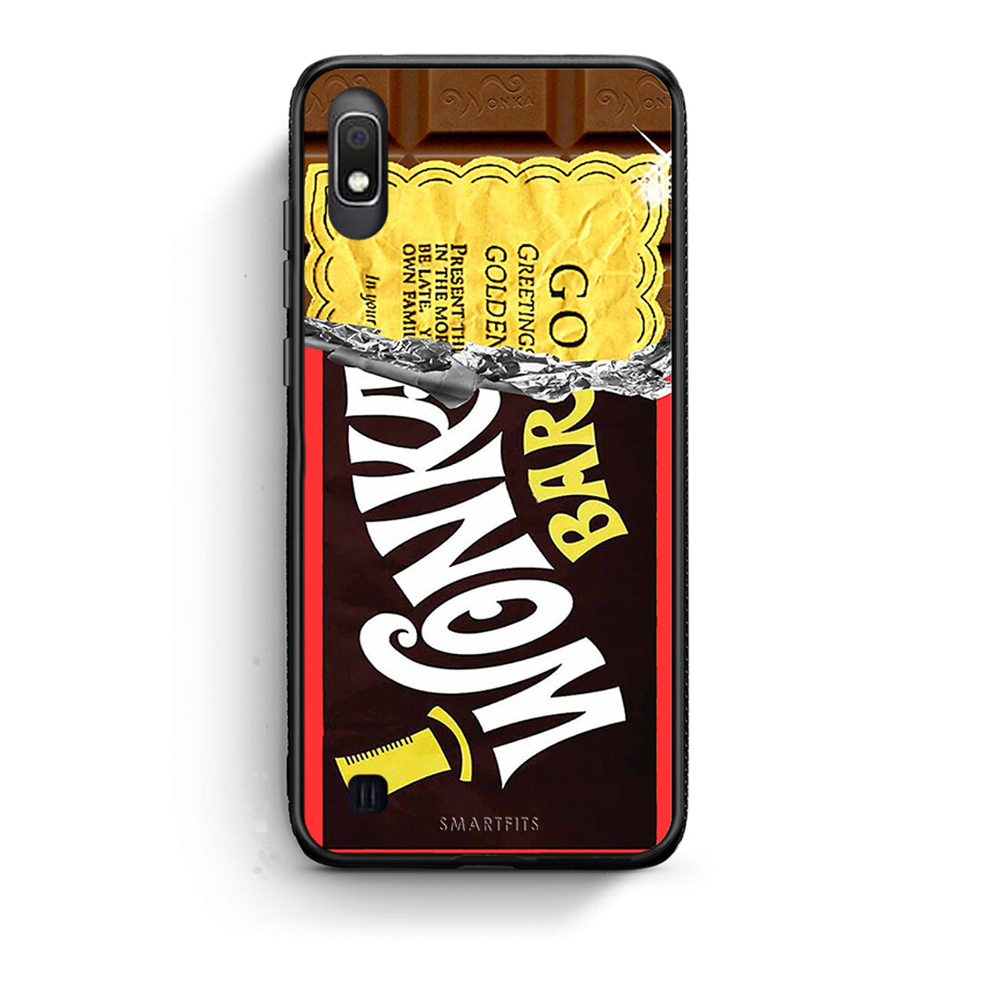 Samsung A10 Golden Ticket θήκη από τη Smartfits με σχέδιο στο πίσω μέρος και μαύρο περίβλημα | Smartphone case with colorful back and black bezels by Smartfits