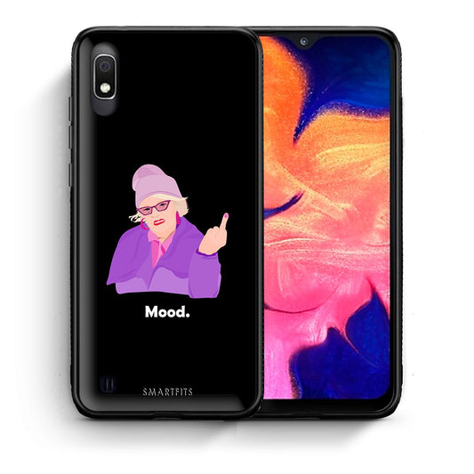 Θήκη Samsung A10 Grandma Mood Black από τη Smartfits με σχέδιο στο πίσω μέρος και μαύρο περίβλημα | Samsung A10 Grandma Mood Black case with colorful back and black bezels