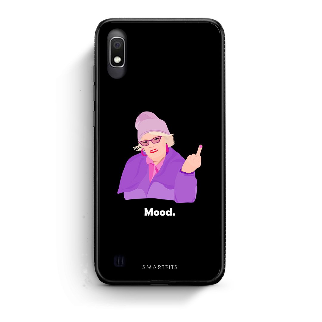 Samsung A10 Grandma Mood Black θήκη από τη Smartfits με σχέδιο στο πίσω μέρος και μαύρο περίβλημα | Smartphone case with colorful back and black bezels by Smartfits