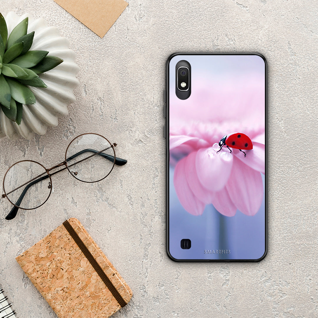 Ladybug Flower - Samsung Galaxy A10 θήκη