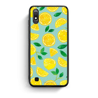 Thumbnail for Samsung A10 Lemons θήκη από τη Smartfits με σχέδιο στο πίσω μέρος και μαύρο περίβλημα | Smartphone case with colorful back and black bezels by Smartfits