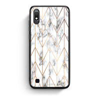 Thumbnail for 44 - Samsung A10  Gold Geometric Marble case, cover, bumper