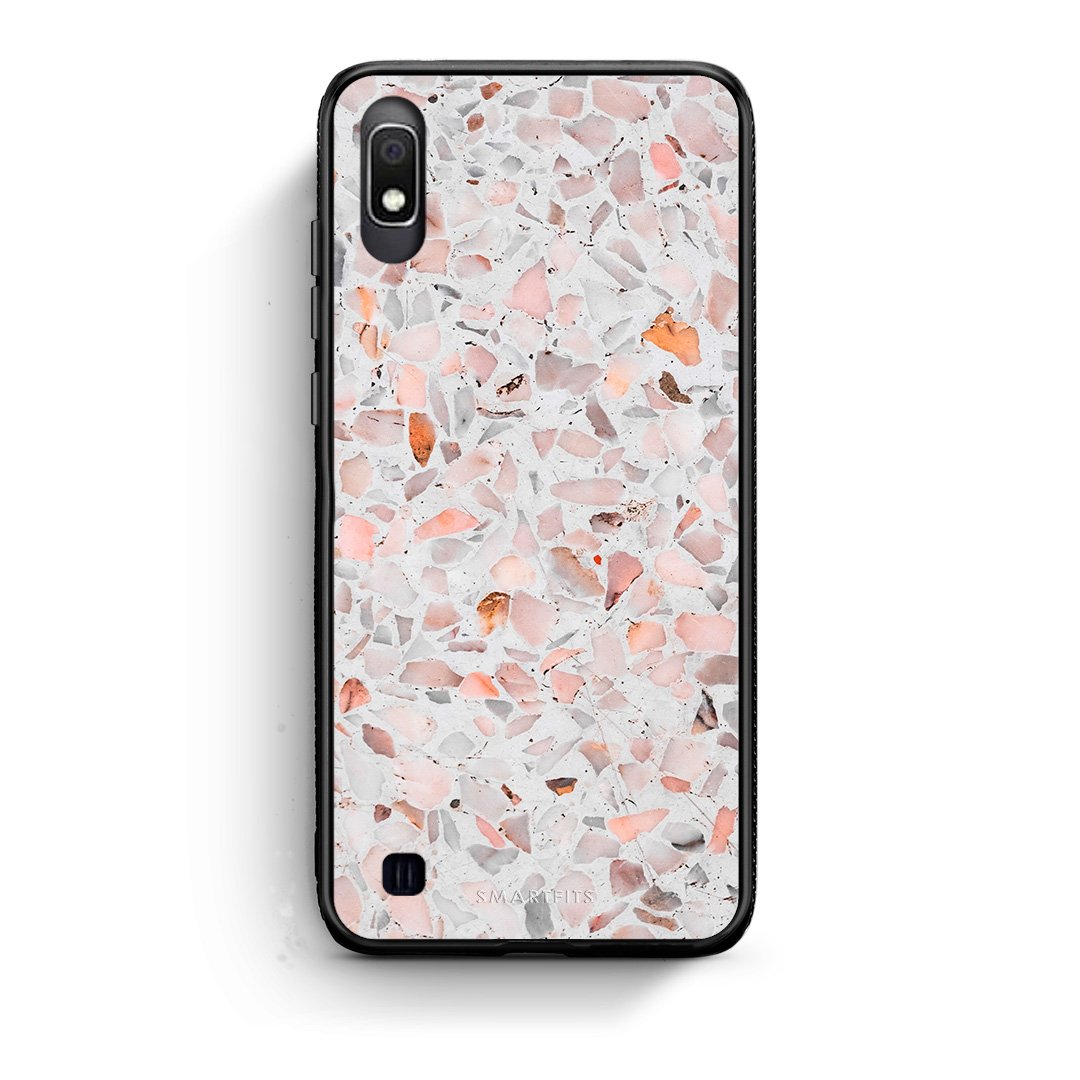 Samsung A10 Marble Terrazzo θήκη από τη Smartfits με σχέδιο στο πίσω μέρος και μαύρο περίβλημα | Smartphone case with colorful back and black bezels by Smartfits