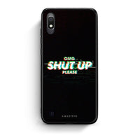 Thumbnail for Samsung A10 OMG ShutUp θήκη από τη Smartfits με σχέδιο στο πίσω μέρος και μαύρο περίβλημα | Smartphone case with colorful back and black bezels by Smartfits