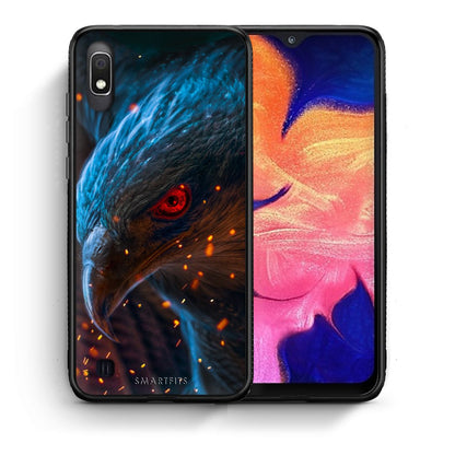 Θήκη Samsung A10 Eagle PopArt από τη Smartfits με σχέδιο στο πίσω μέρος και μαύρο περίβλημα | Samsung A10 Eagle PopArt case with colorful back and black bezels