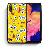 Thumbnail for Θήκη Samsung A10 Sponge PopArt από τη Smartfits με σχέδιο στο πίσω μέρος και μαύρο περίβλημα | Samsung A10 Sponge PopArt case with colorful back and black bezels