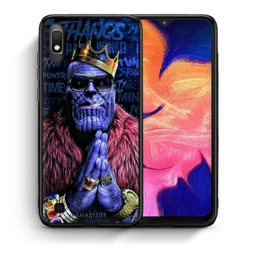 Θήκη Samsung A10 Thanos PopArt από τη Smartfits με σχέδιο στο πίσω μέρος και μαύρο περίβλημα | Samsung A10 Thanos PopArt case with colorful back and black bezels