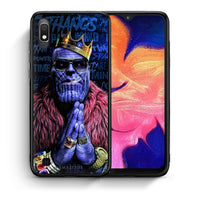 Thumbnail for Θήκη Samsung A10 Thanos PopArt από τη Smartfits με σχέδιο στο πίσω μέρος και μαύρο περίβλημα | Samsung A10 Thanos PopArt case with colorful back and black bezels