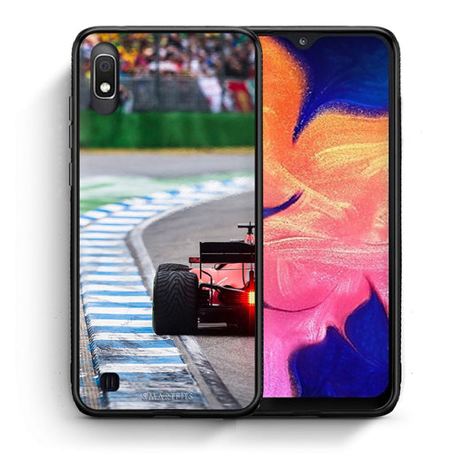 Θήκη Samsung A10 Racing Vibes από τη Smartfits με σχέδιο στο πίσω μέρος και μαύρο περίβλημα | Samsung A10 Racing Vibes case with colorful back and black bezels