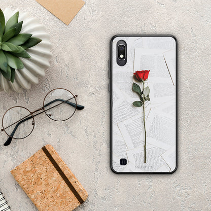 Red Rose - Samsung Galaxy A10 θήκη