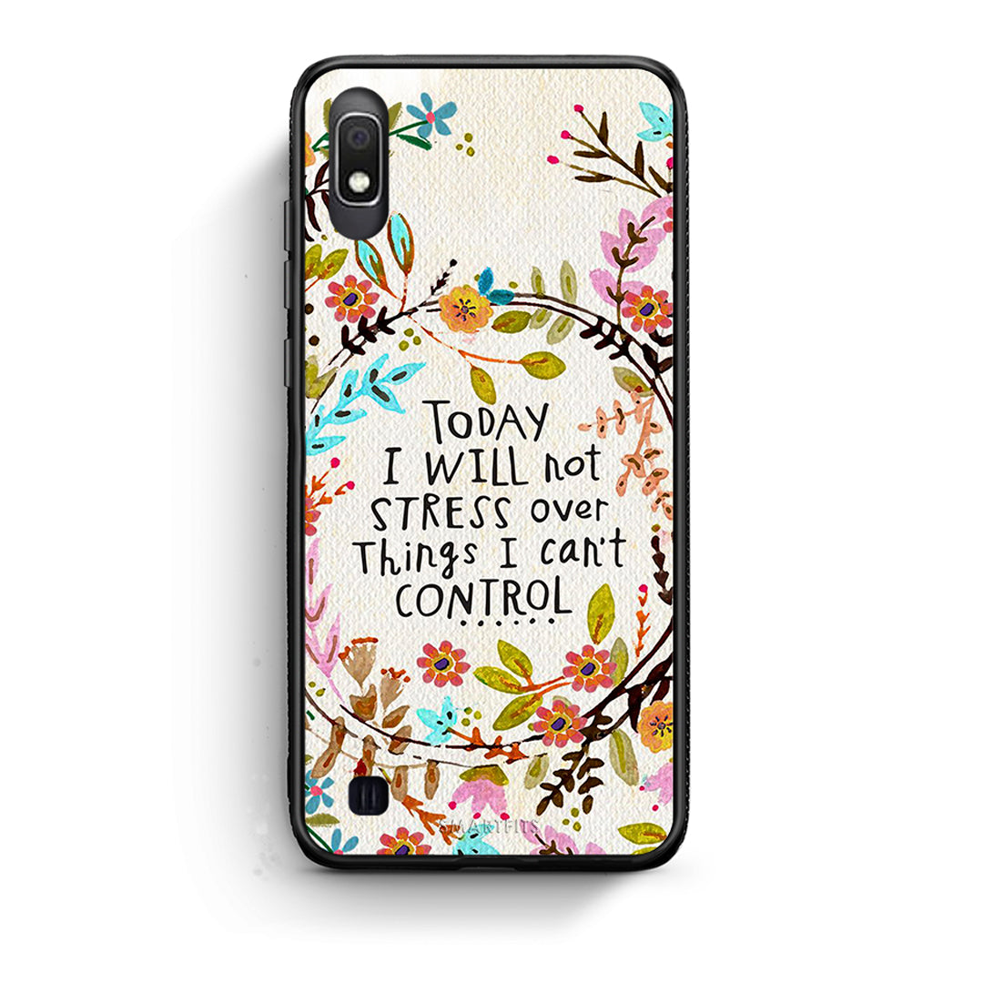 Samsung A10 Stress Over θήκη από τη Smartfits με σχέδιο στο πίσω μέρος και μαύρο περίβλημα | Smartphone case with colorful back and black bezels by Smartfits