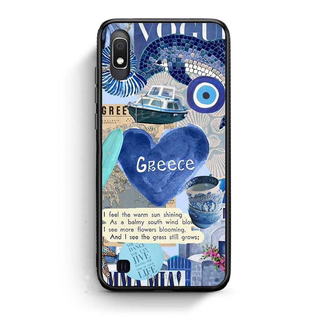 Samsung A10 Summer In Greece Θήκη από τη Smartfits με σχέδιο στο πίσω μέρος και μαύρο περίβλημα | Smartphone case with colorful back and black bezels by Smartfits