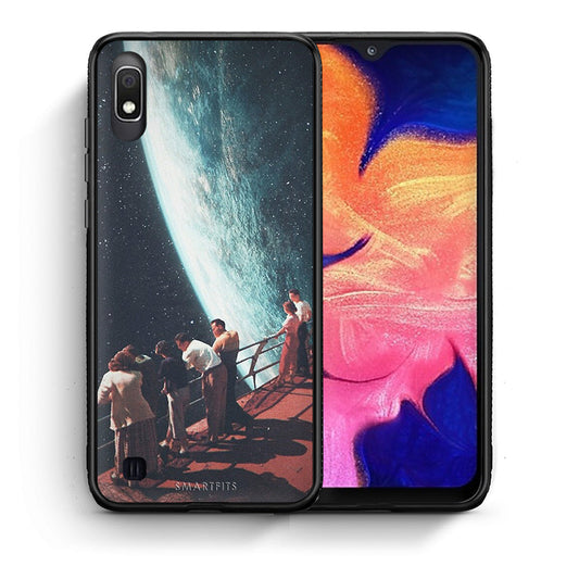 Θήκη Samsung A10 Surreal View από τη Smartfits με σχέδιο στο πίσω μέρος και μαύρο περίβλημα | Samsung A10 Surreal View case with colorful back and black bezels