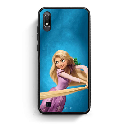 Samsung A10 Tangled 2 Θήκη Αγίου Βαλεντίνου από τη Smartfits με σχέδιο στο πίσω μέρος και μαύρο περίβλημα | Smartphone case with colorful back and black bezels by Smartfits