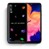 Thumbnail for Θήκη Samsung A10 AFK Text από τη Smartfits με σχέδιο στο πίσω μέρος και μαύρο περίβλημα | Samsung A10 AFK Text case with colorful back and black bezels