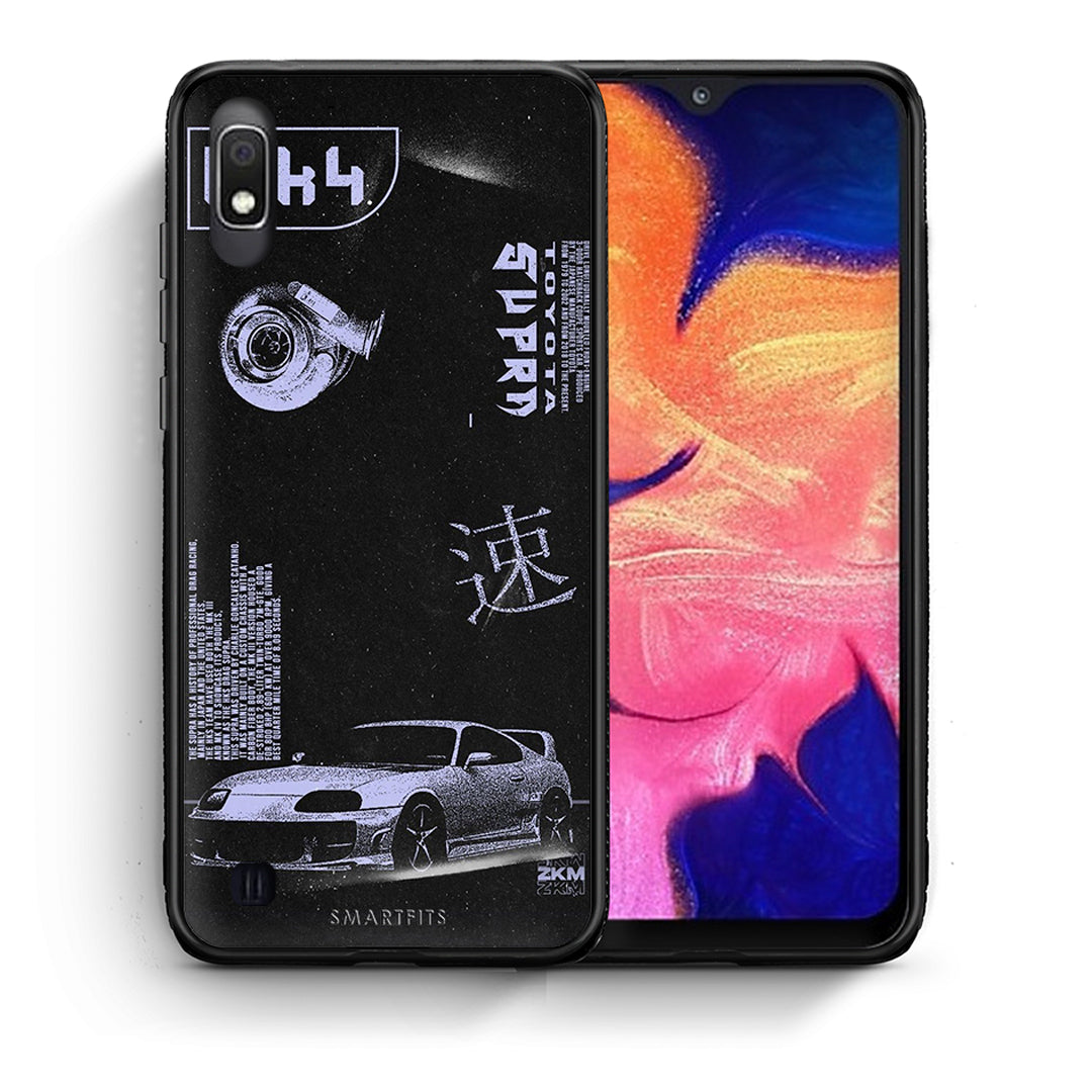 Θήκη Αγίου Βαλεντίνου Samsung A10 Tokyo Drift από τη Smartfits με σχέδιο στο πίσω μέρος και μαύρο περίβλημα | Samsung A10 Tokyo Drift case with colorful back and black bezels