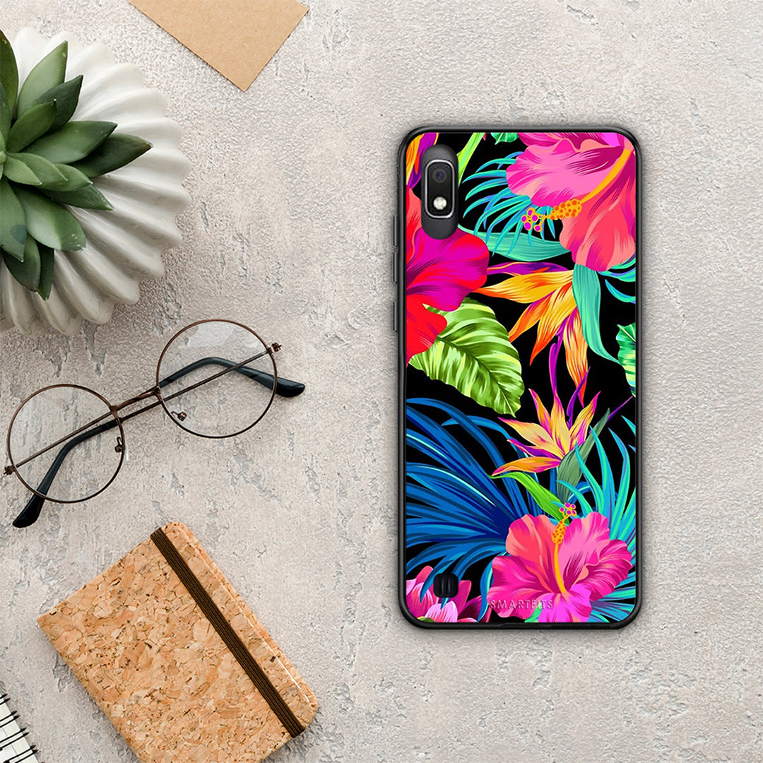 Tropical Flowers - Samsung Galaxy A10 θήκη