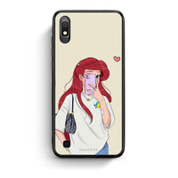 Thumbnail for Samsung A10 Walking Mermaid Θήκη από τη Smartfits με σχέδιο στο πίσω μέρος και μαύρο περίβλημα | Smartphone case with colorful back and black bezels by Smartfits