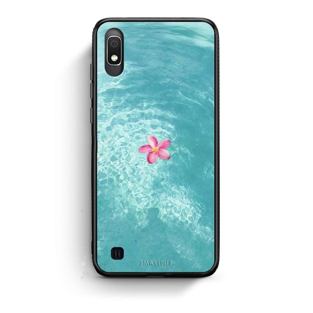 Samsung A10 Water Flower Θήκη από τη Smartfits με σχέδιο στο πίσω μέρος και μαύρο περίβλημα | Smartphone case with colorful back and black bezels by Smartfits