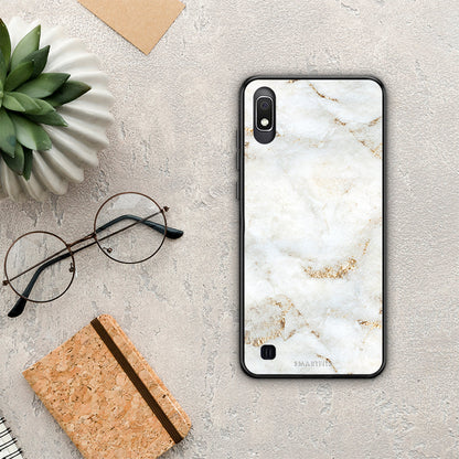 White Gold Marble - Samsung Galaxy A10 θήκη