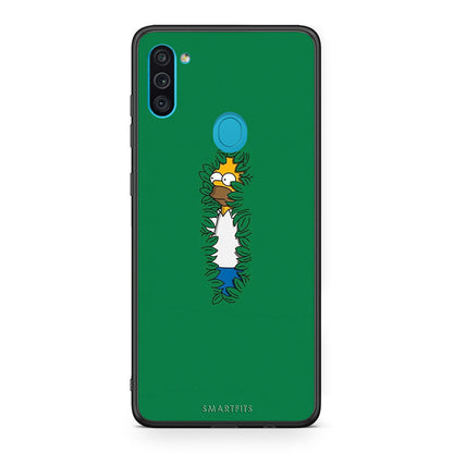 Samsung A11 / M11 Bush Man Θήκη Αγίου Βαλεντίνου από τη Smartfits με σχέδιο στο πίσω μέρος και μαύρο περίβλημα | Smartphone case with colorful back and black bezels by Smartfits