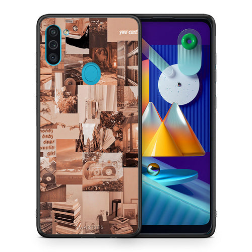 Θήκη Αγίου Βαλεντίνου Samsung A11 / M11 Collage You Can από τη Smartfits με σχέδιο στο πίσω μέρος και μαύρο περίβλημα | Samsung A11 / M11 Collage You Can case with colorful back and black bezels