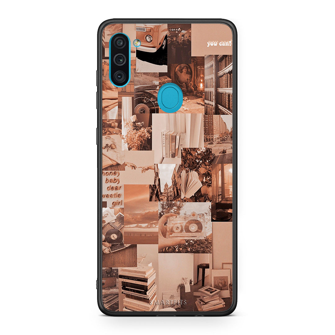 Samsung A11 / M11 Collage You Can Θήκη Αγίου Βαλεντίνου από τη Smartfits με σχέδιο στο πίσω μέρος και μαύρο περίβλημα | Smartphone case with colorful back and black bezels by Smartfits
