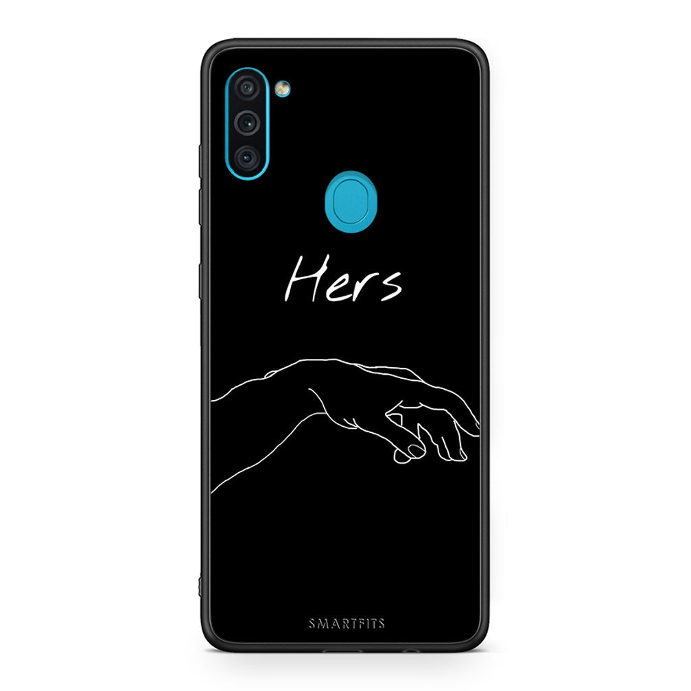 Samsung A11 / M11 Aeshetic Love 1 Θήκη Αγίου Βαλεντίνου από τη Smartfits με σχέδιο στο πίσω μέρος και μαύρο περίβλημα | Smartphone case with colorful back and black bezels by Smartfits